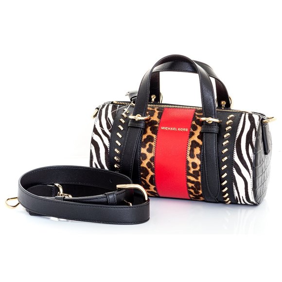 Michael Kors Handbags - MICHAEL KORS MD Animal Print Barrel Bag